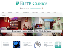 Tablet Screenshot of eliteclinics.com